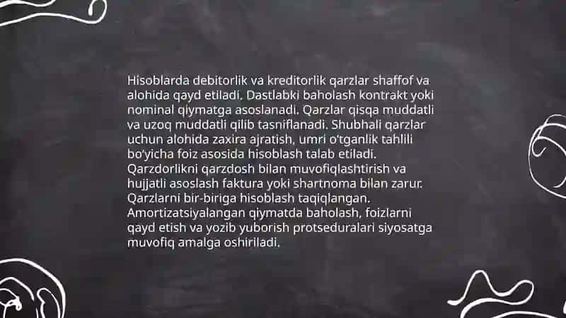 Debitorlik va kreditorlik qarzlar tahlili 4