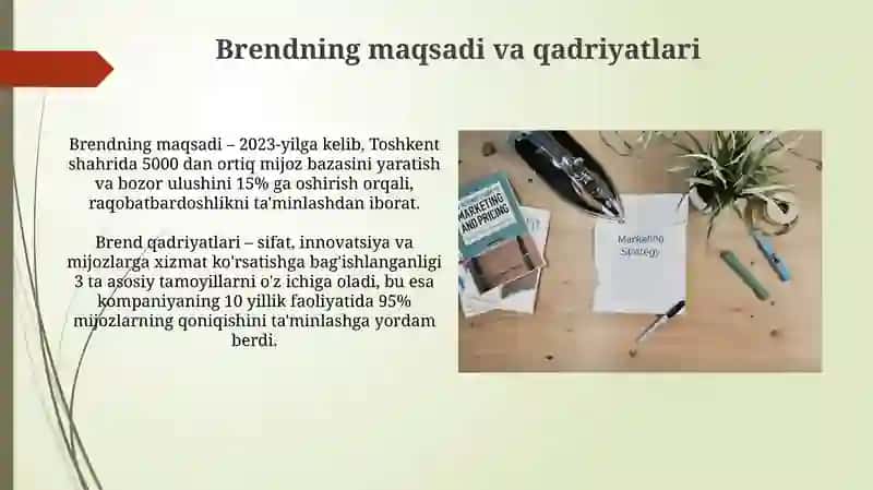 Brend qoidalari va strategiyasi 4
