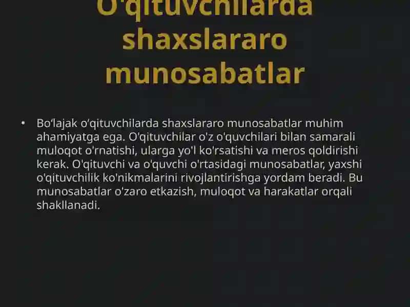 Shaxslararo munosabat madaniyati 4