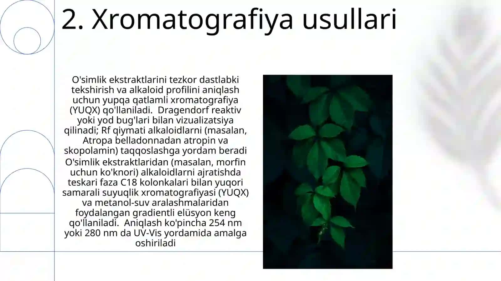 Alkaloidlarni Ajratib Olish Usullari 4