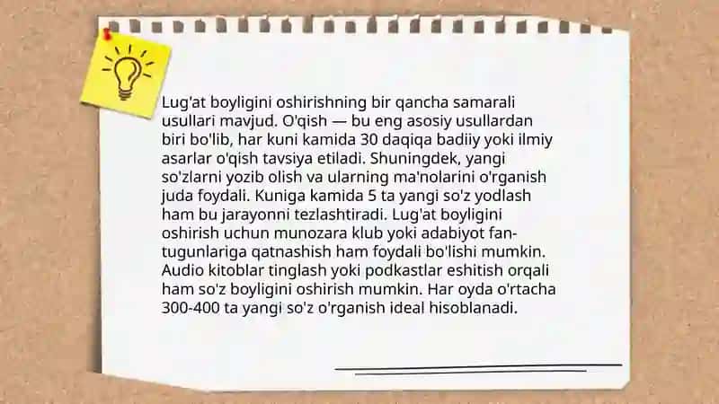 Boshlang'ich sinflarda ona tili o'qitish metodikasi 4