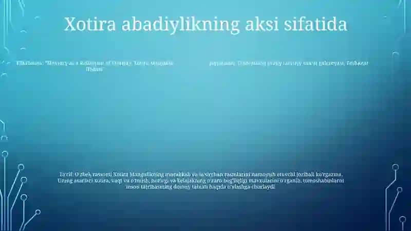 Xotira Mangulik Ifodasi 4