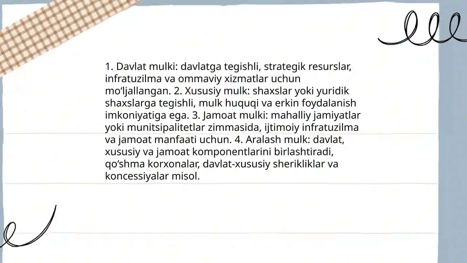 Mulkchilik munosabatlari 4