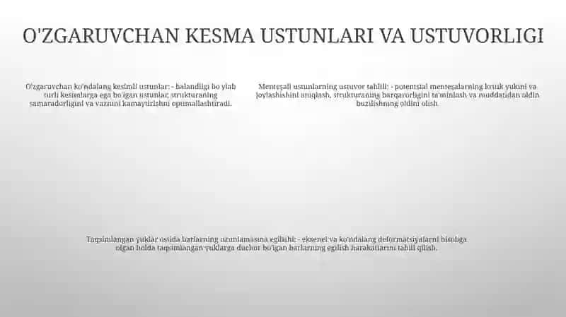 Sterjenlarning Boylama Egilishi 4