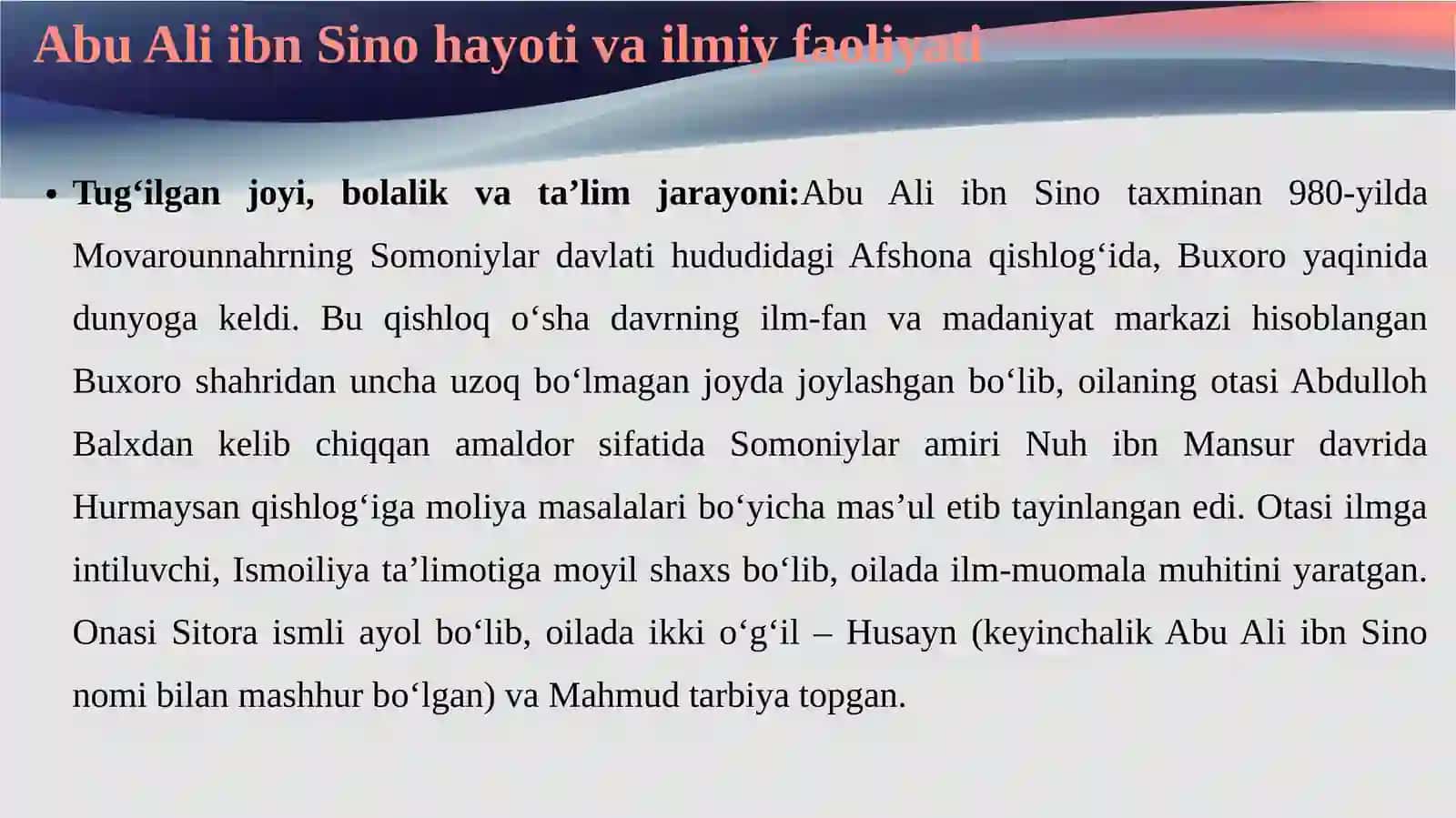 Abu Ali ibn Sino (980–1037) 4