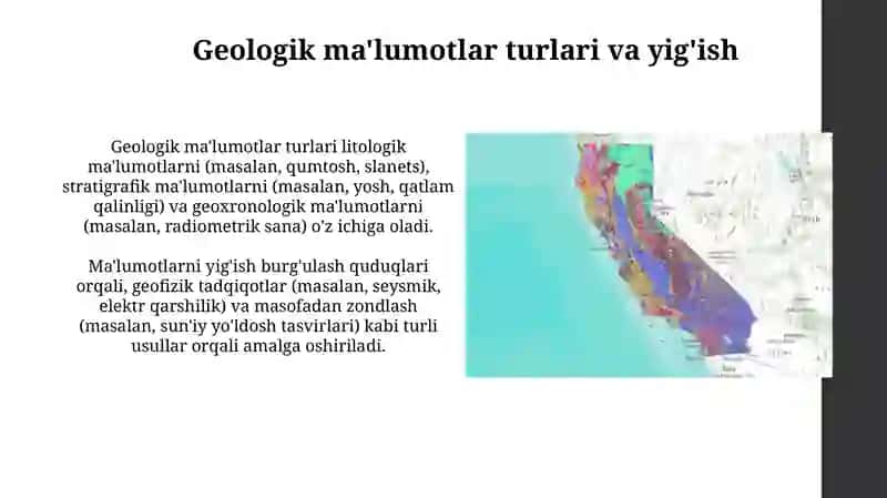Raqamli geologik malimotlar bazasini yaratish 4