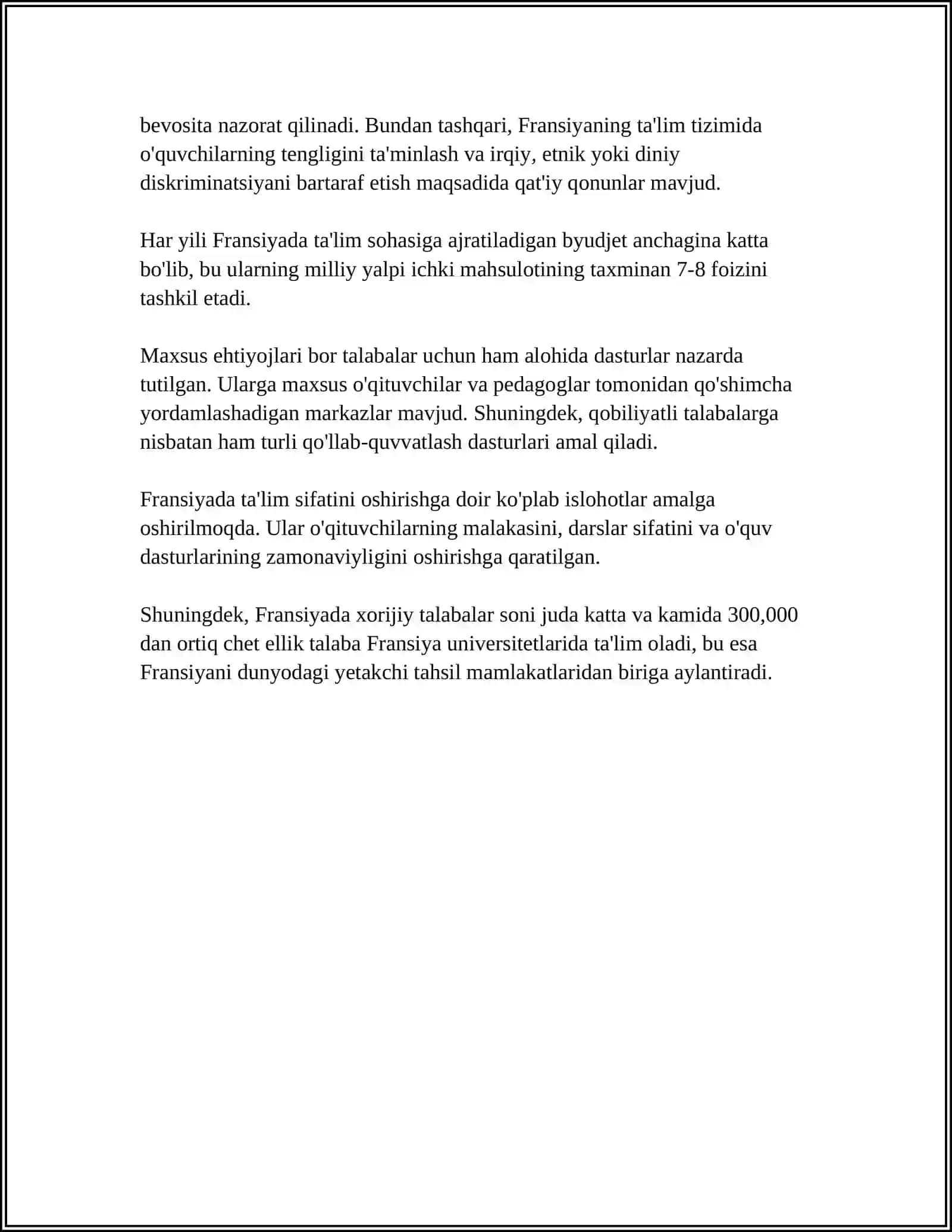 FRANSIYADA PEDAGOGIK JARAYONLAR 4