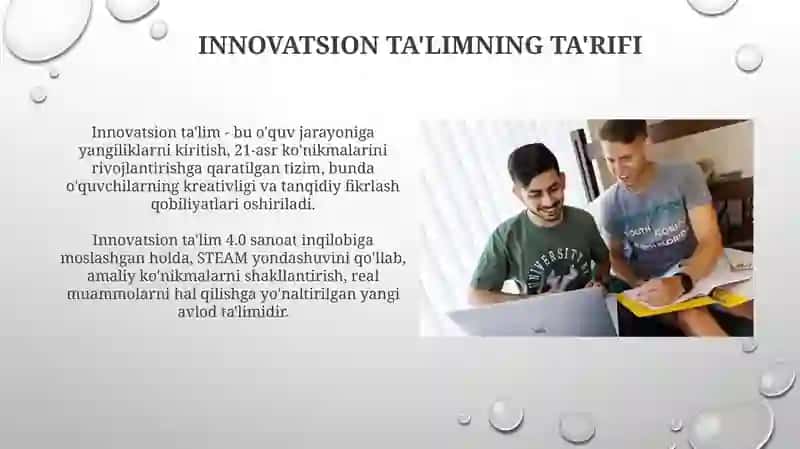 Innovatsion muhit va ta'lim 4