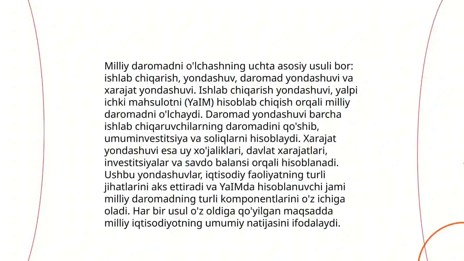 Milliy daromad statistikasi 4