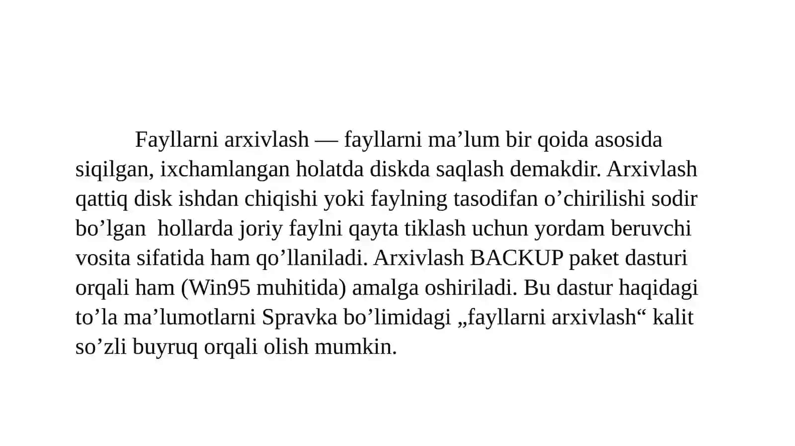 Arxivlashtirishdasturlari 4