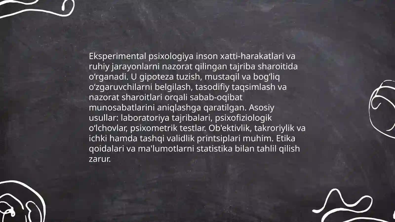 Psixologiya tarmoqlari 4