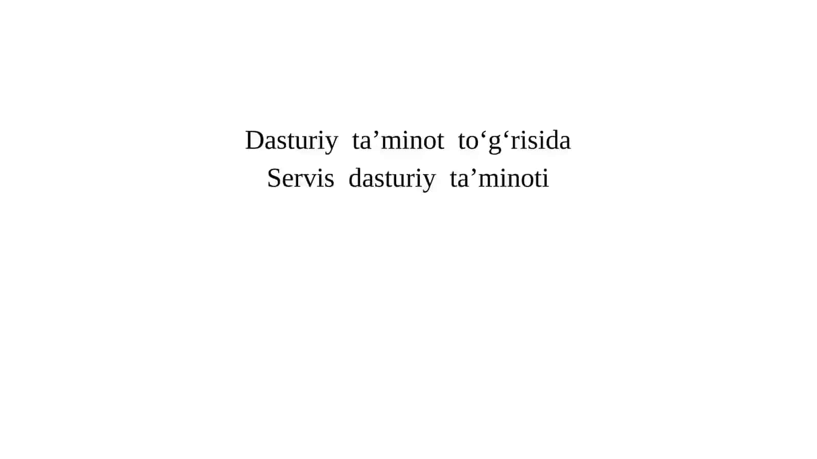 Dasturiy ta’minotning holatiga rivojlanish tendensiyalari 4