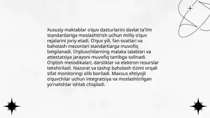 Xususiy maktablar faoliyati 4