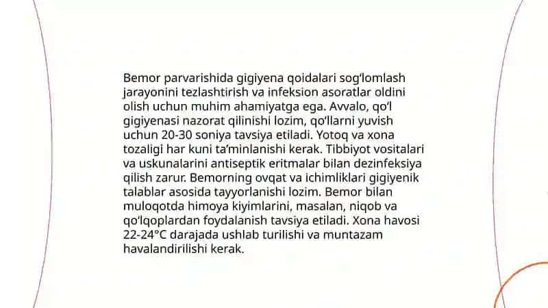 Bemorning umumiy parvarishning mohiyati 4