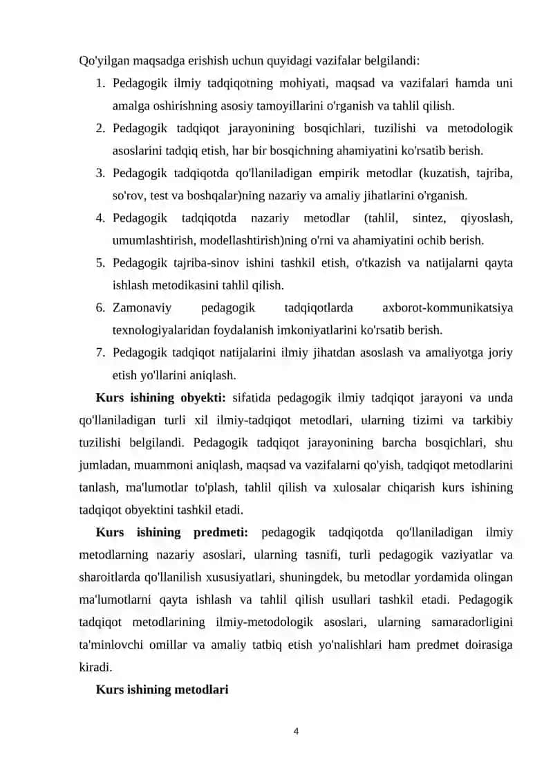 PEDAGOGIK ILMIY TADQIQOT METODLARI 4