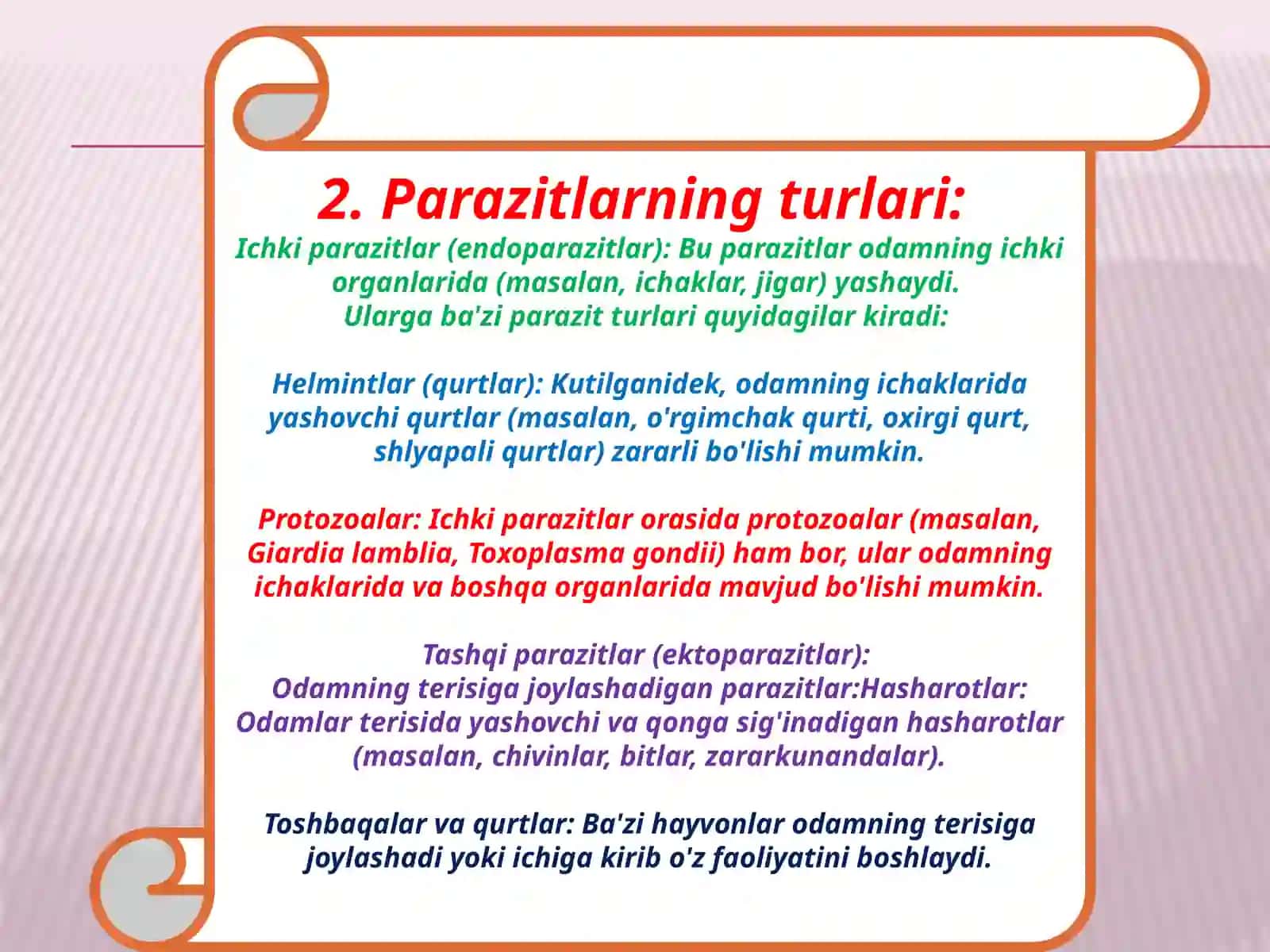 ODAMLARDA PARAZITLIK QILUVCHI SODDA HAYVONLAR 4