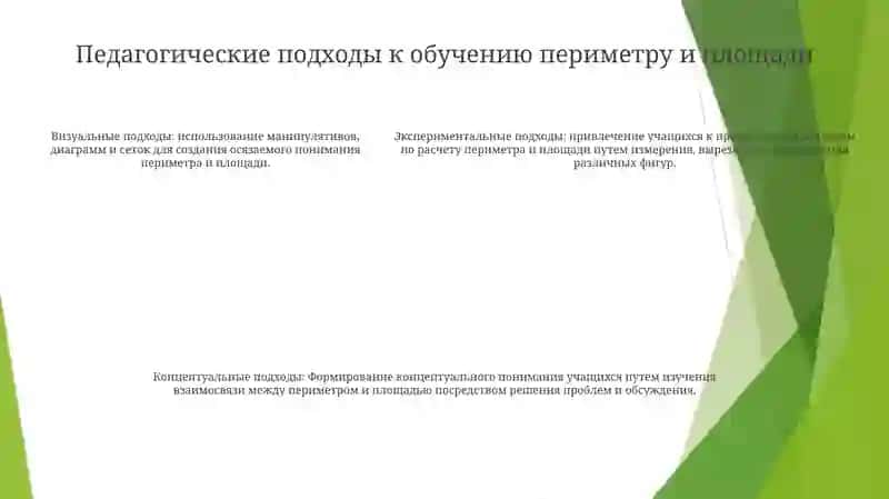 Методика Изучение Периметра И Площади В Начальных Классов 4