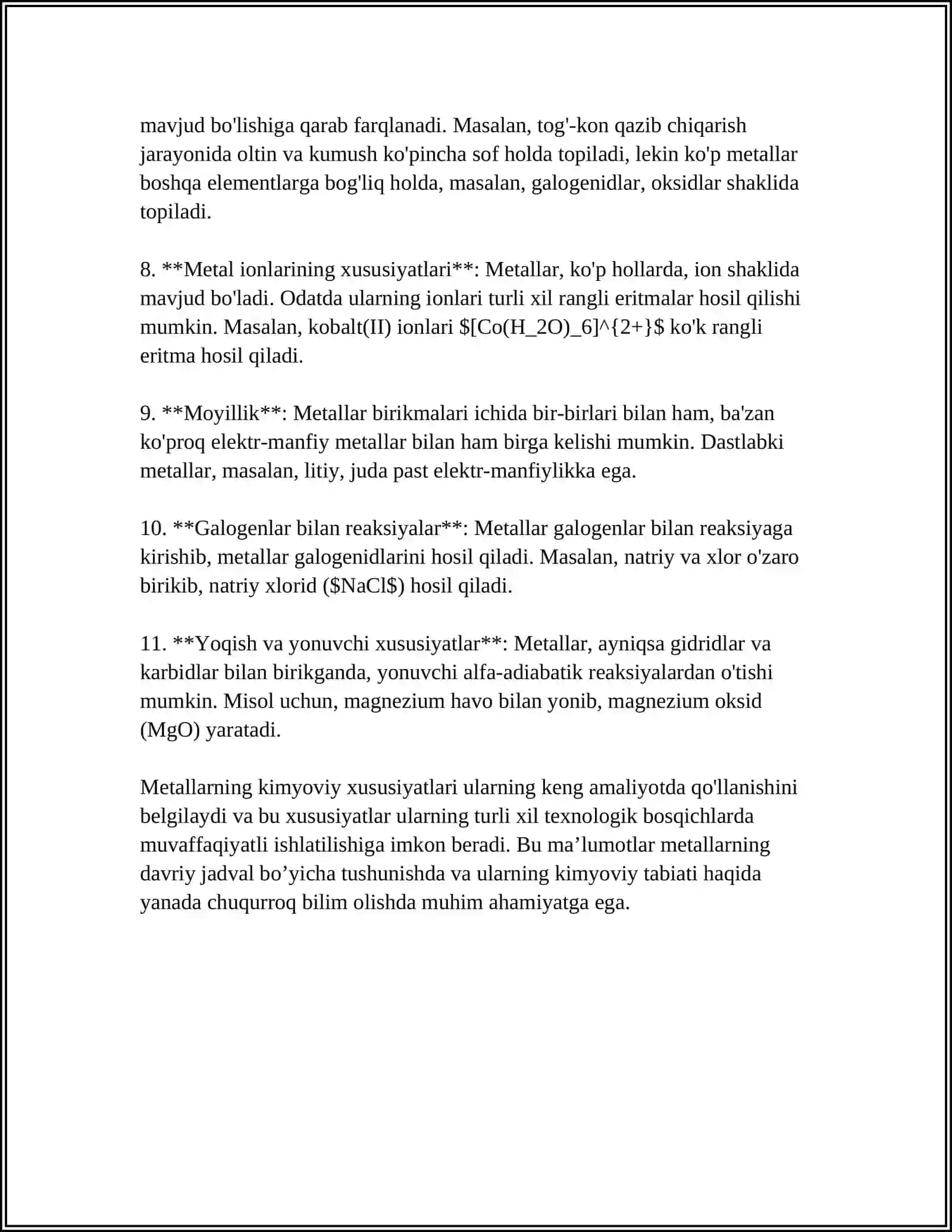 METALLAR KARROZIYASI NIMAGA BOG'LIQ 4