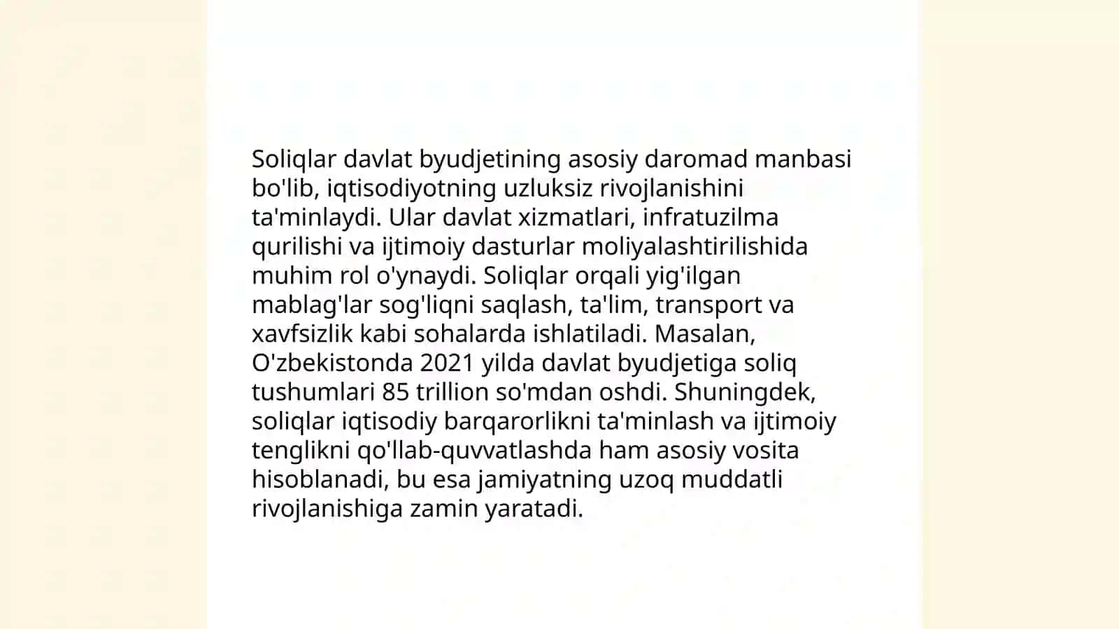 Soliqlar, ularning vazifalari va turlari 4