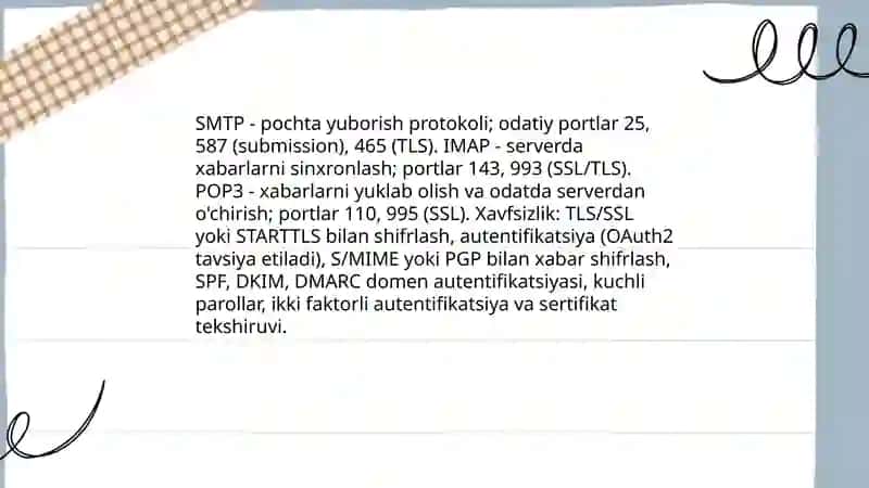 Internet tarmoqlari axborot makoni elektron pochtalar bilan ishlashda internet xavfsizligi 4