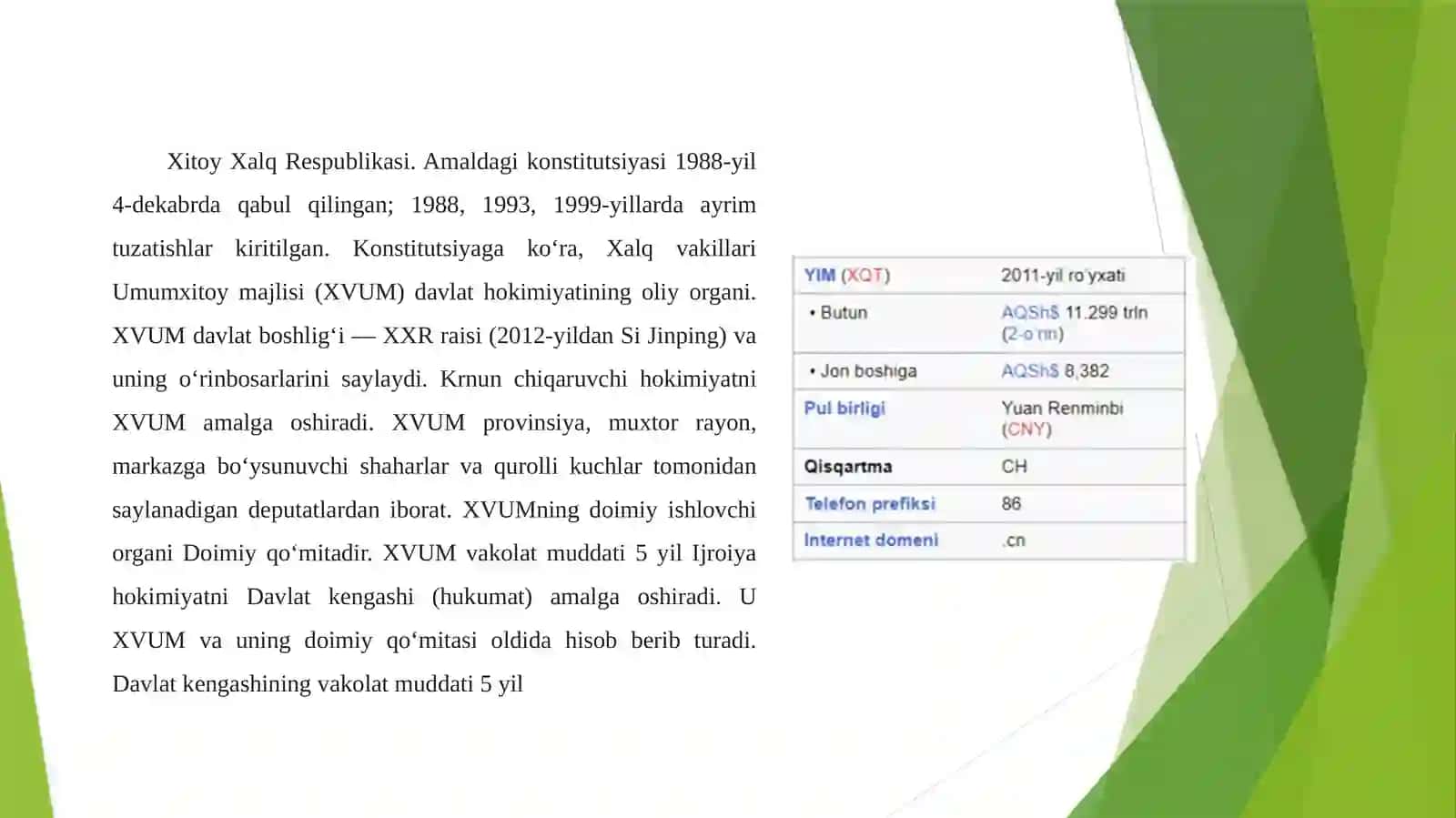 XITOY XALQ RESPUBLIKASI 4