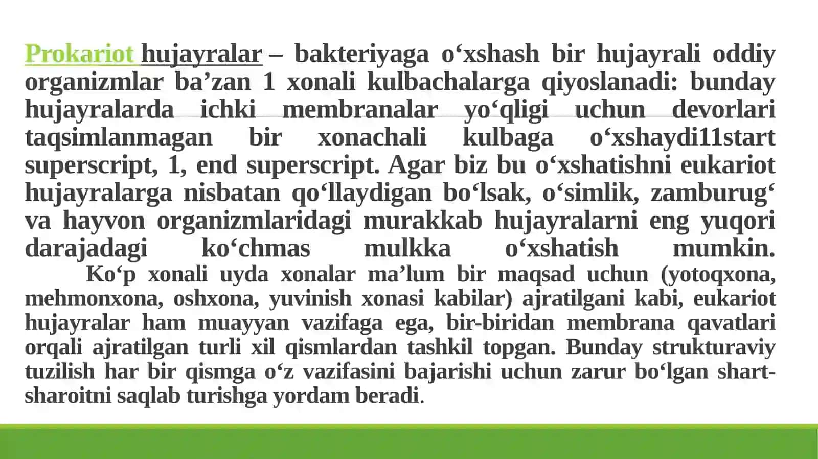 EUKARIOT VA PROKARIOT ORGANIZMLAR 4