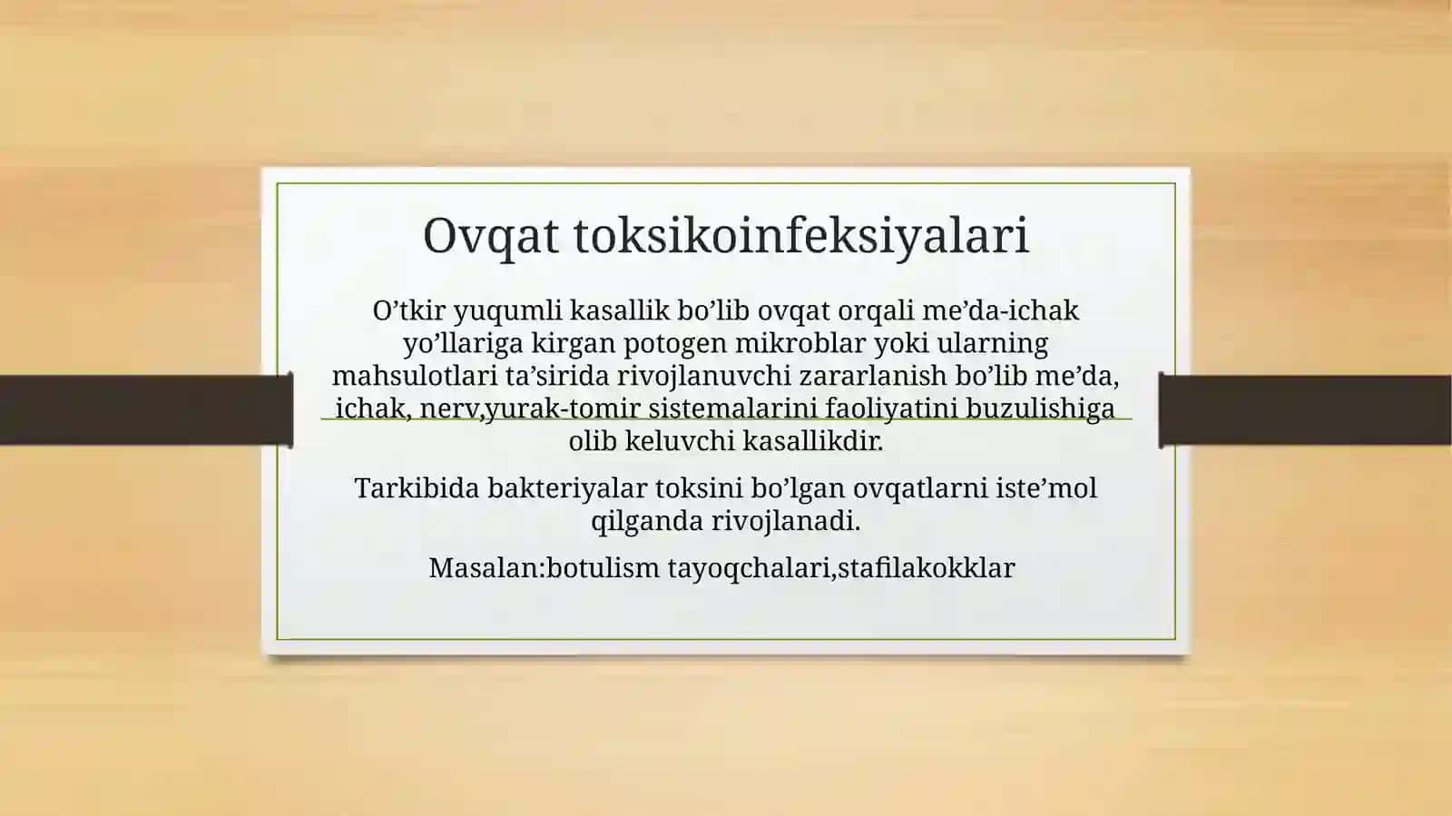 Ovqatdanzaharlanish(BOTULIZM) 4