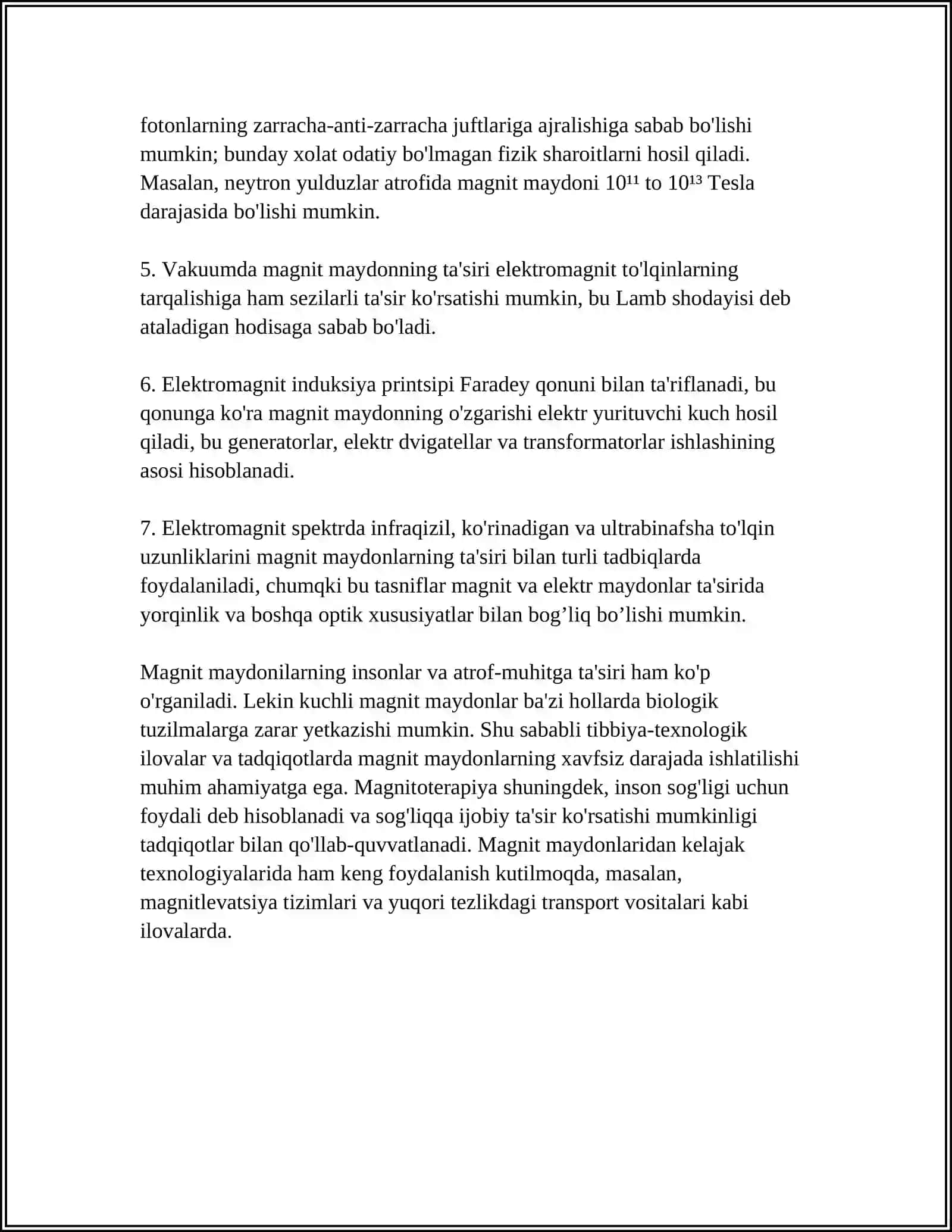 Magnit maydonida zaryadning harakati 4