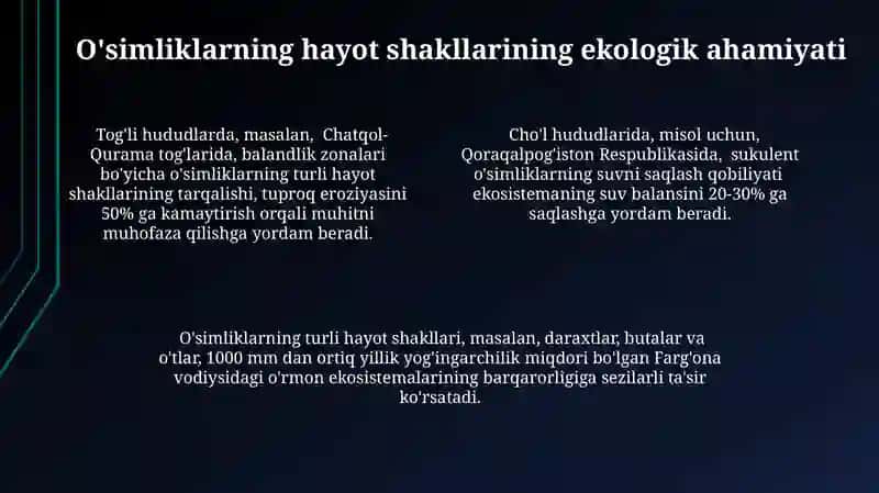 Òsimliklarning hayotiy shakllari 4