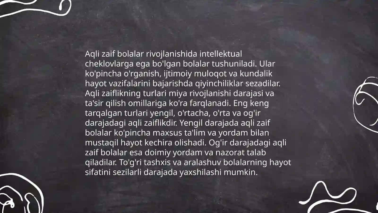 Aqli zaif bolalar 4
