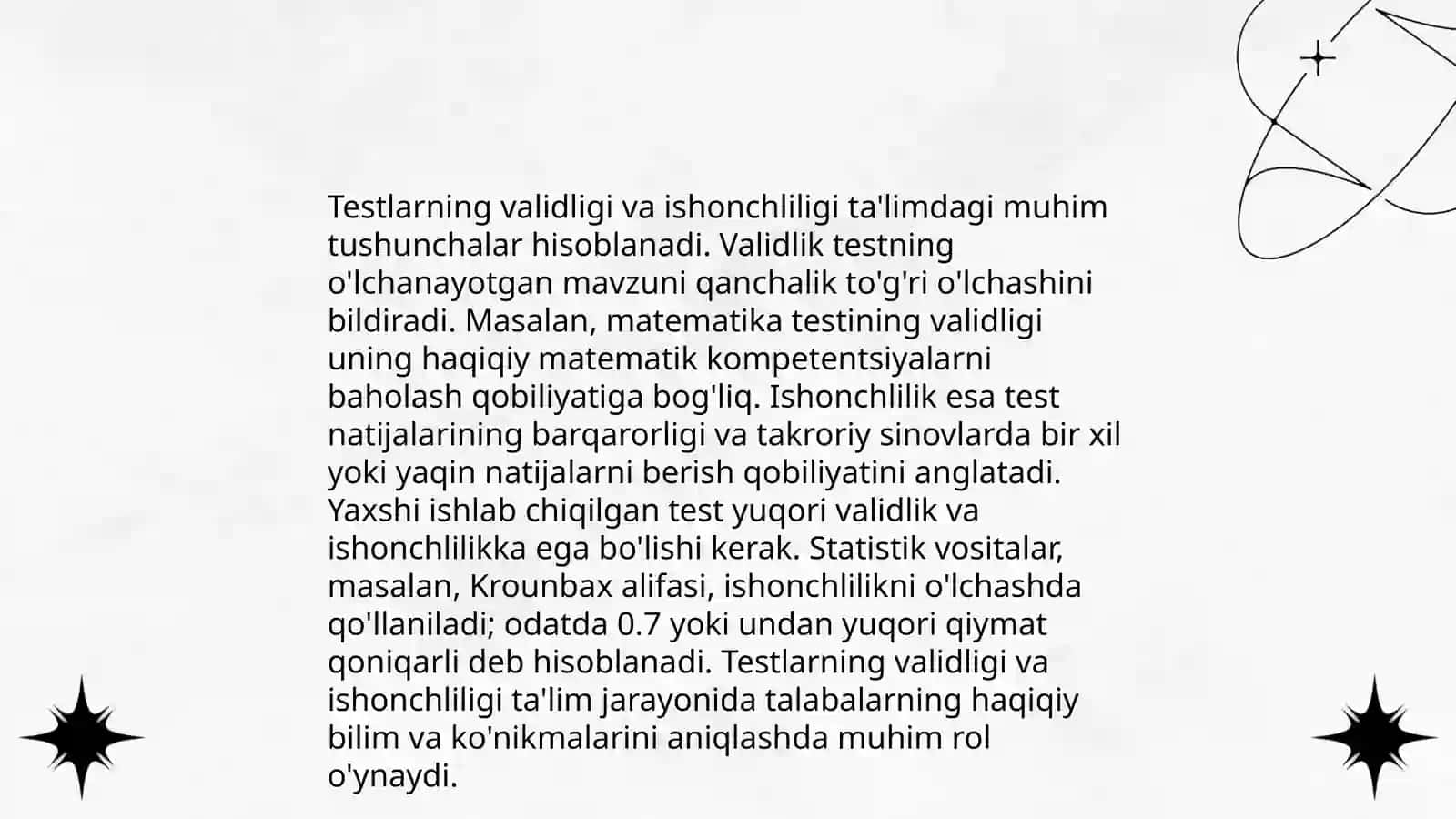 Hozirgi zamon psixalogiyasida testning dolzarb muammolari 4