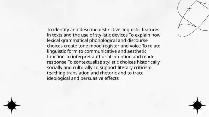 The subject and aim of stylistics 4