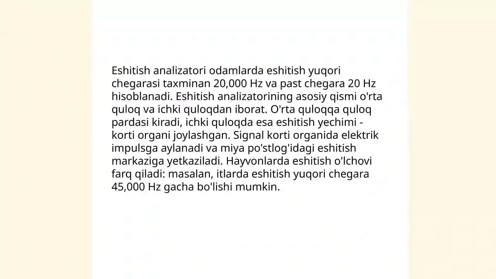 Sezgi organlar (analizatorlar) fiziologiyasi 4