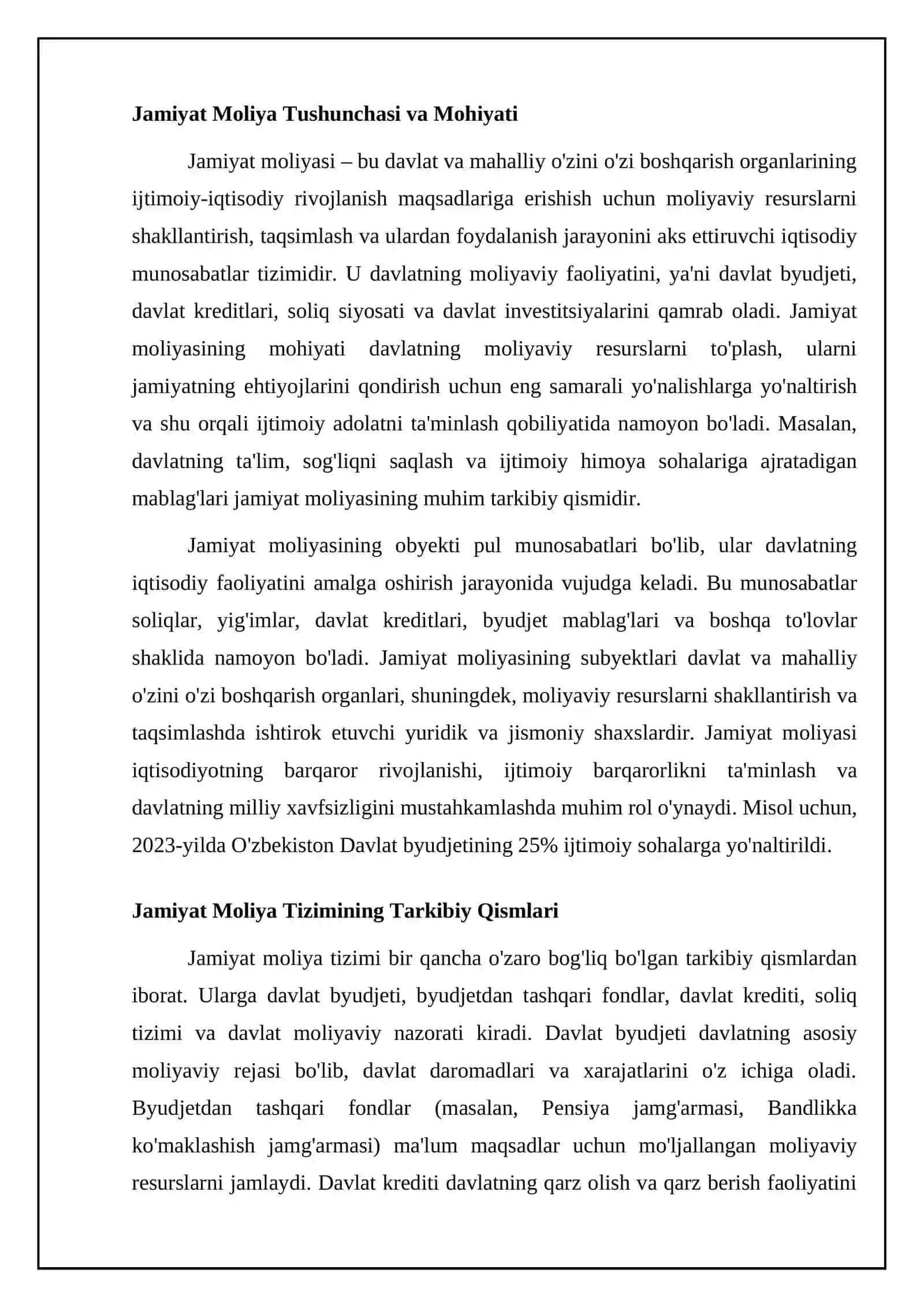 Davlat moliyasi mohiyati va ahamiyati 4