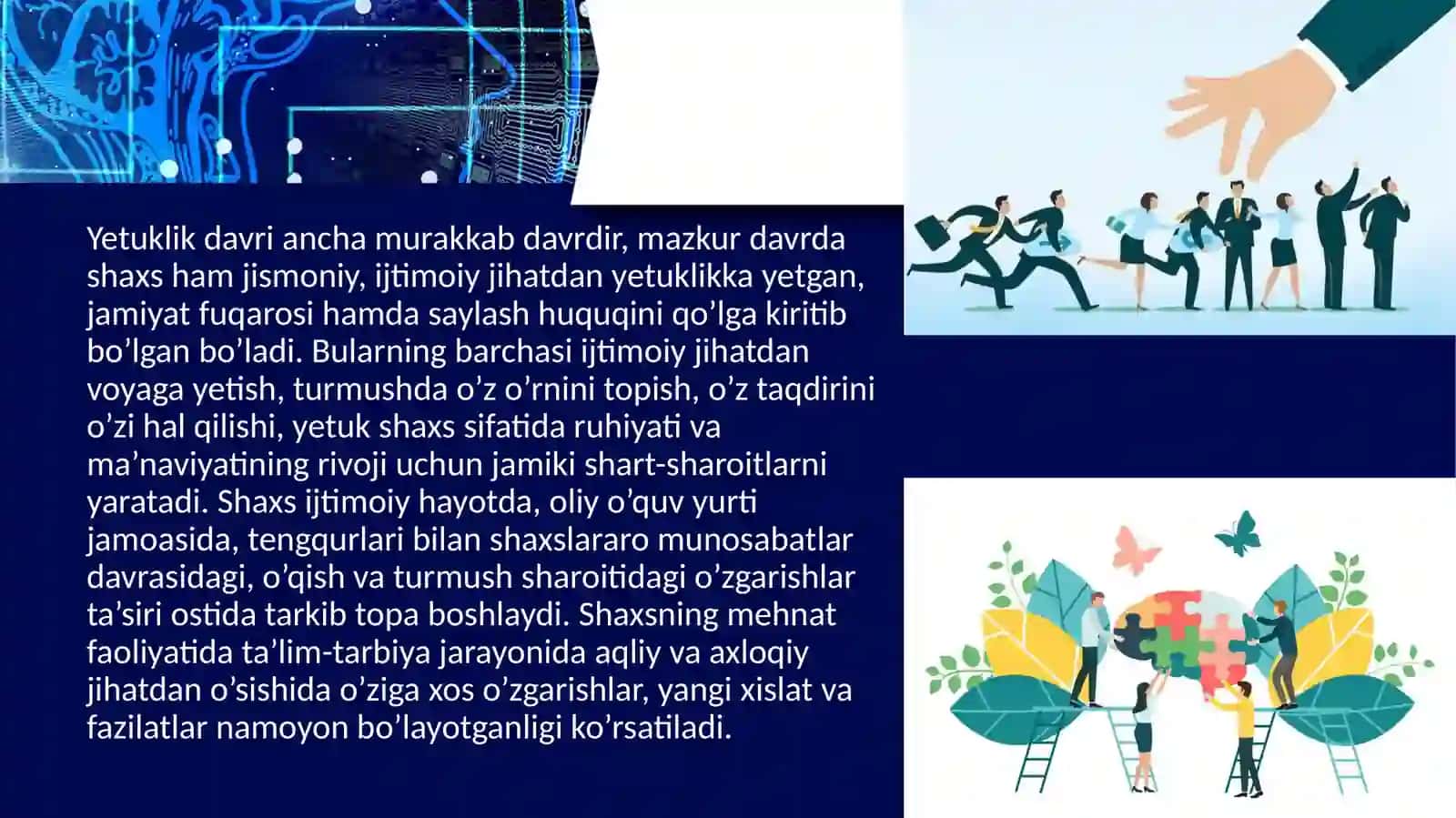 YETUKLIK DAVRI.KEKSAYISHVA KEKSALIK DAVRI 4