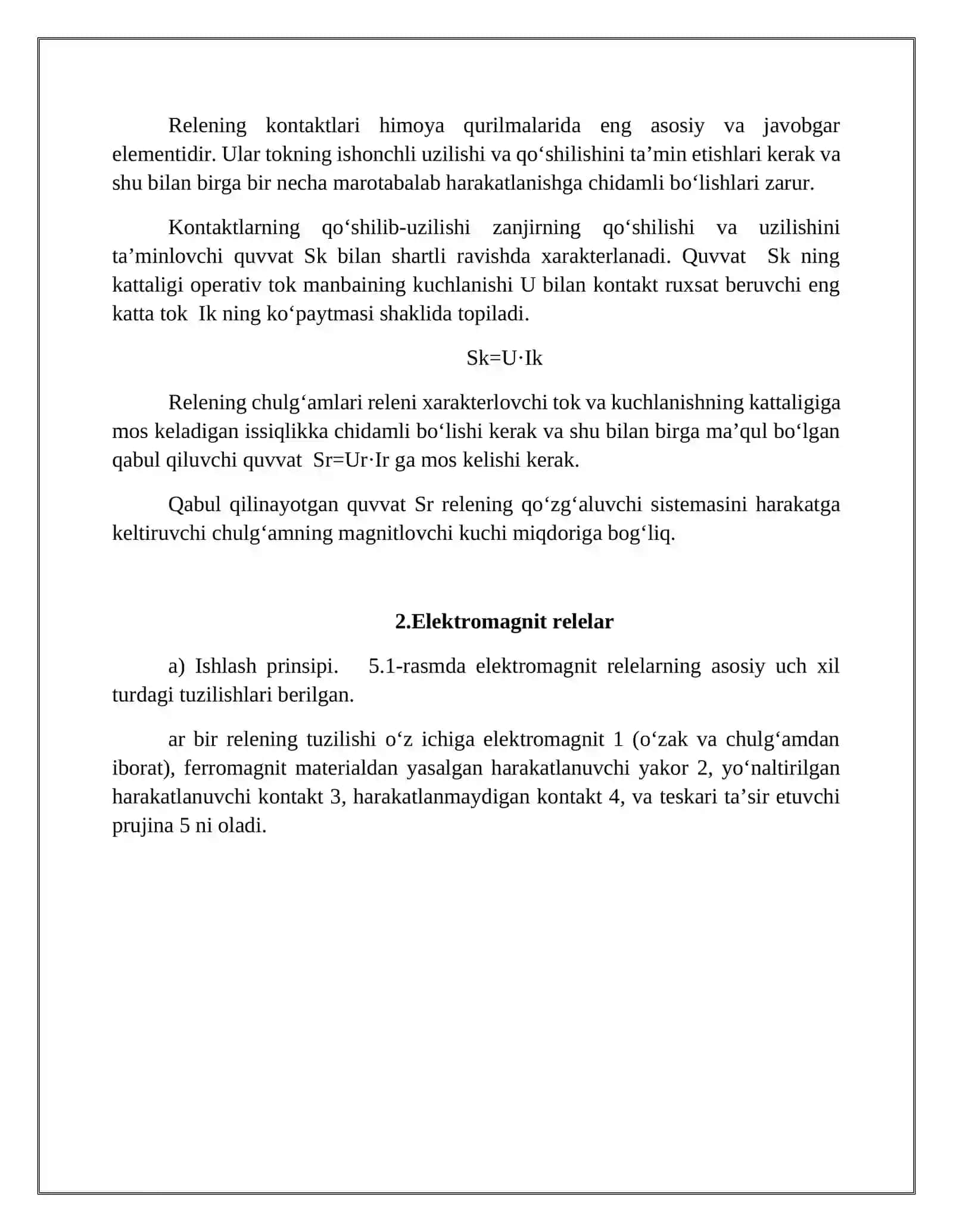 ELEKTROMAGNIT RELELARINI ISH PRINSIPI 4