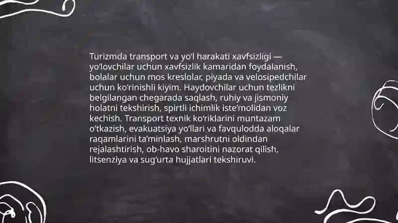 Sayyohlar uchun xavfsizlik 4