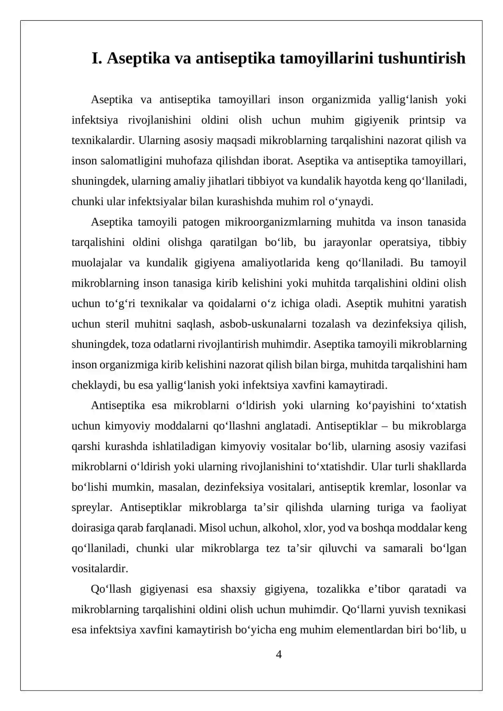 Aseptika va Antiseptika Tamoyillari 4