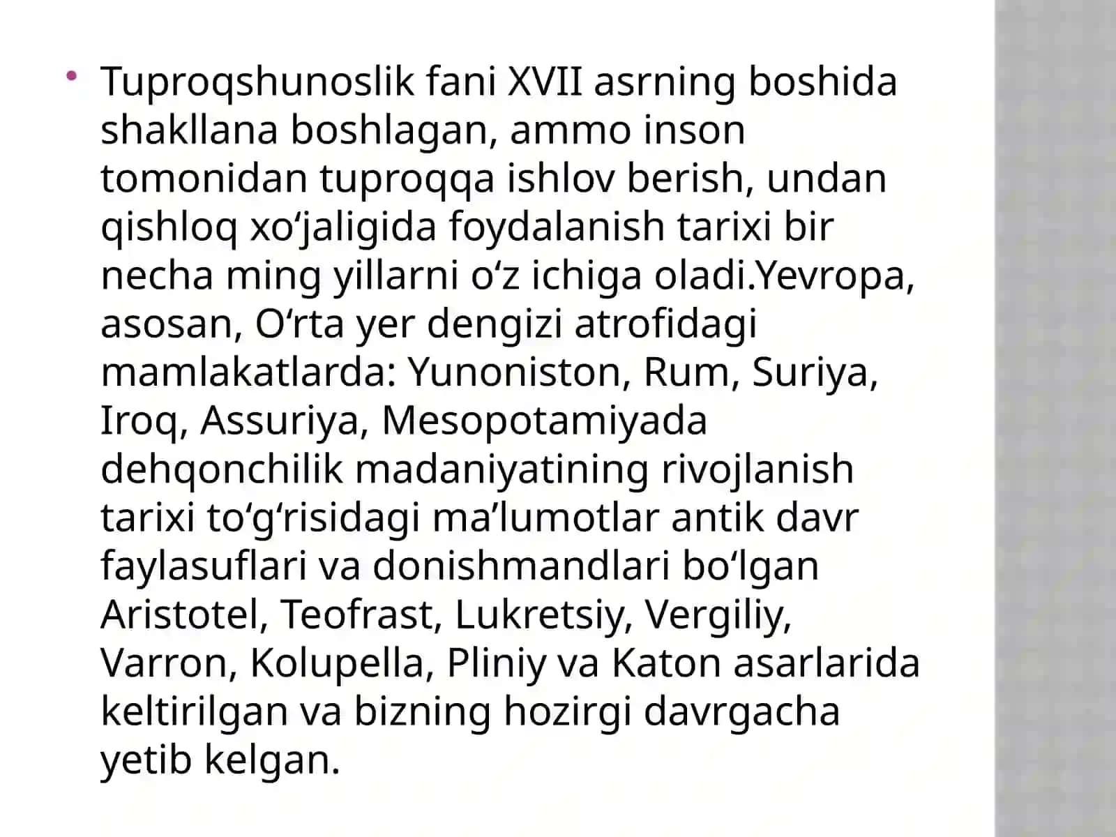 Tuproqshunoslik fanining rivojlanishi 4