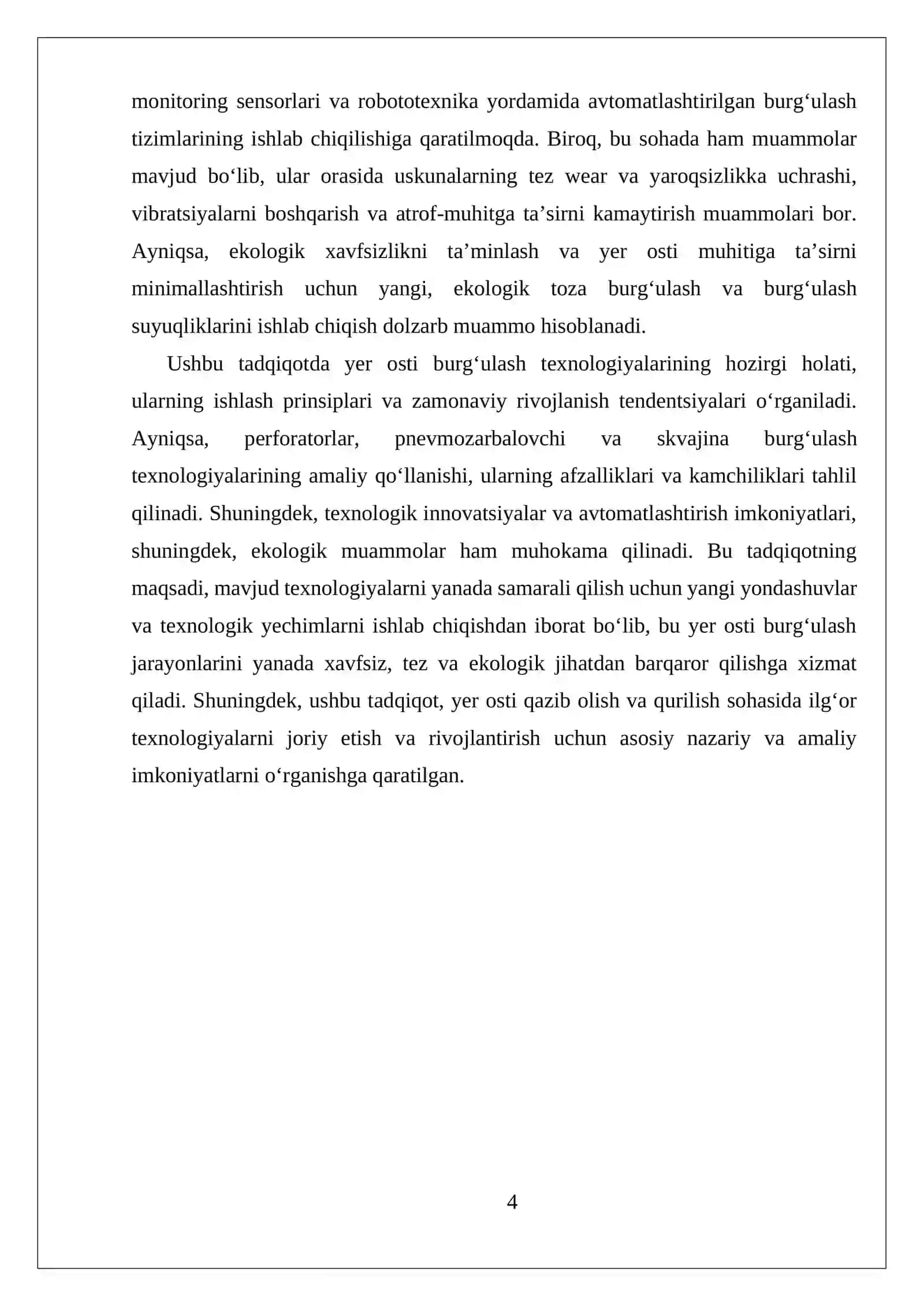MUSTAQIL ISH YER OSTI BURGʻULASH DASTGOHLARI PERFORATORI BILAN PNEVMOZARBALOVCHI DASTGOH BILAN SKVAJINA BURGʻULASH 4