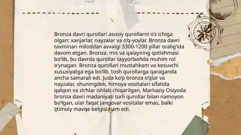 Bronza davri madaniyati va sanʼati 4