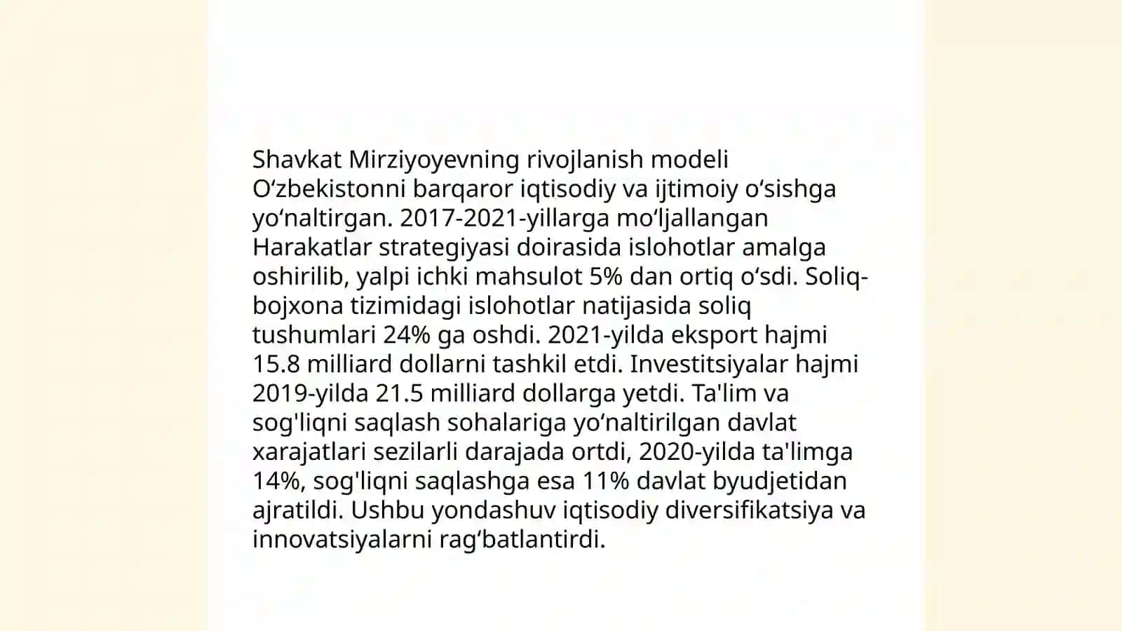 Yangi O’zbekistonning taraqqiyot strategiyasi 4