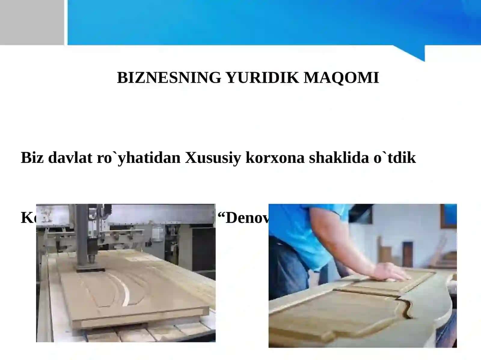 BIZNES REJA Mebel ishlab chiqarish 4