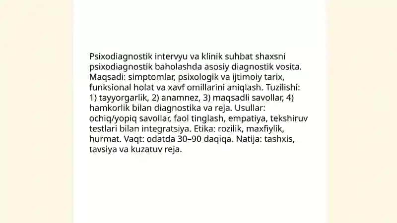 Psixodiagnostik Baholash 4
