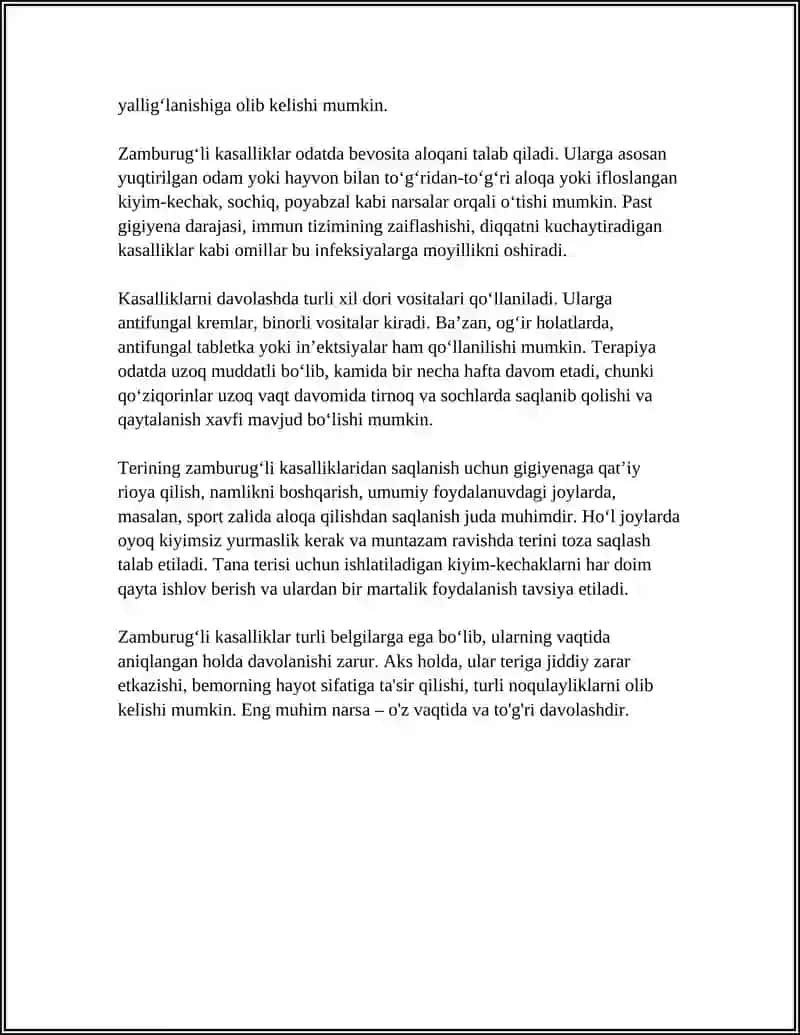 TERINING ZAMBURUGʻLI KASALLIKLARI 4