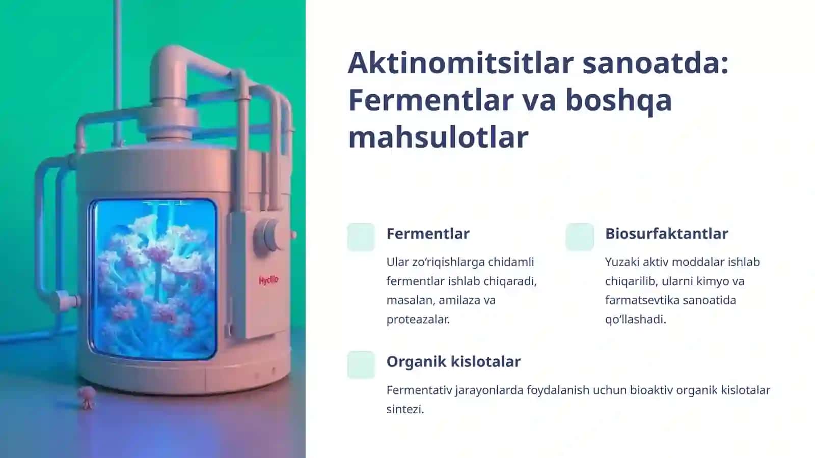 Aktinomitsitlarning sanoat va qishloq xoʻjaligidagi ahamiyati 4
