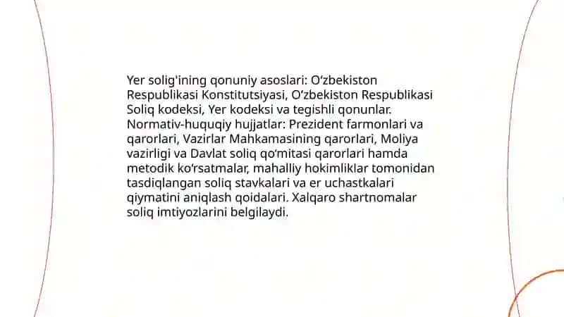 Jismoniy shaxslardan olinadigon yer solig'i 4