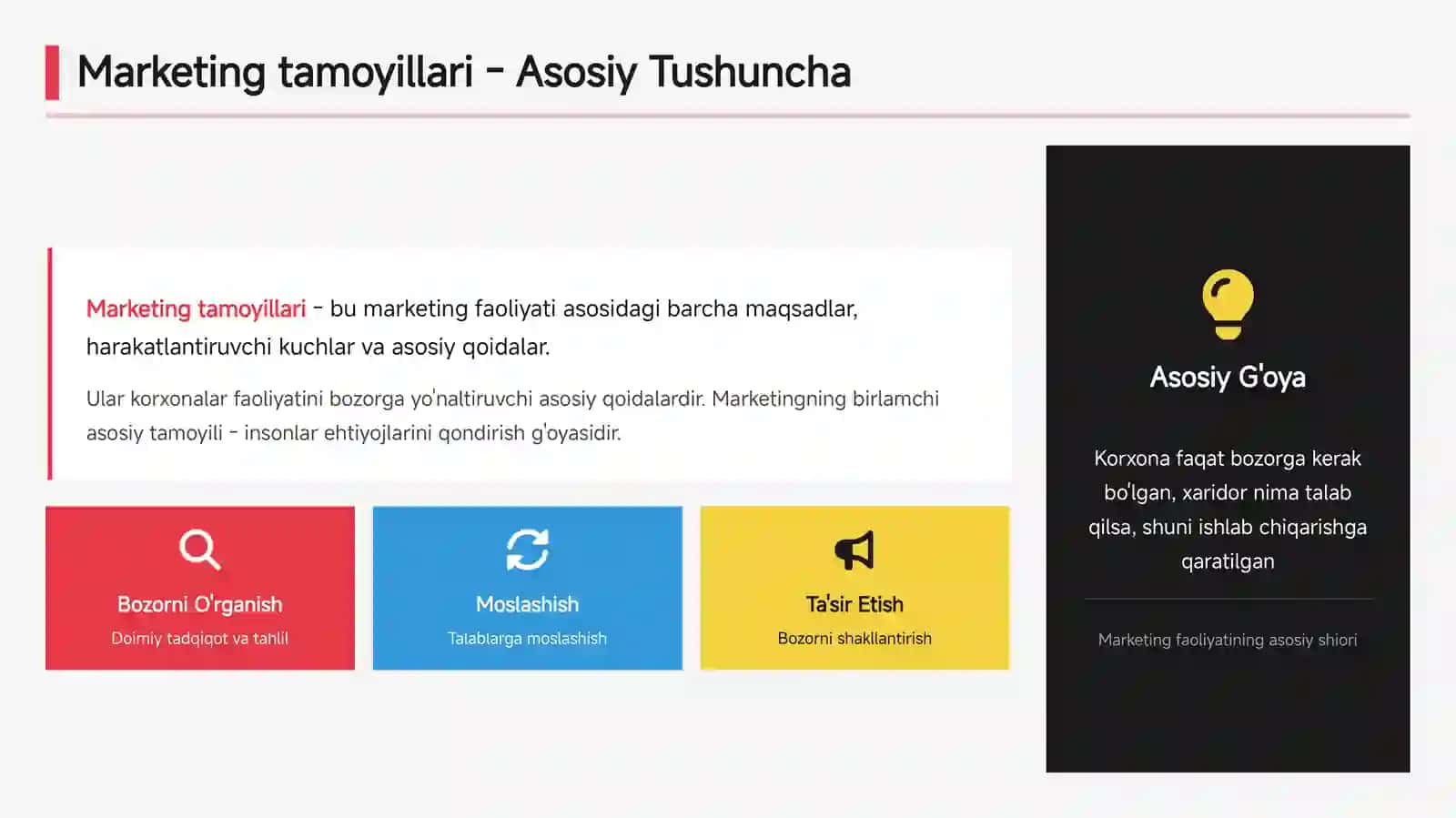 Marketing tamoyillari,funksiyalari va turlari 4