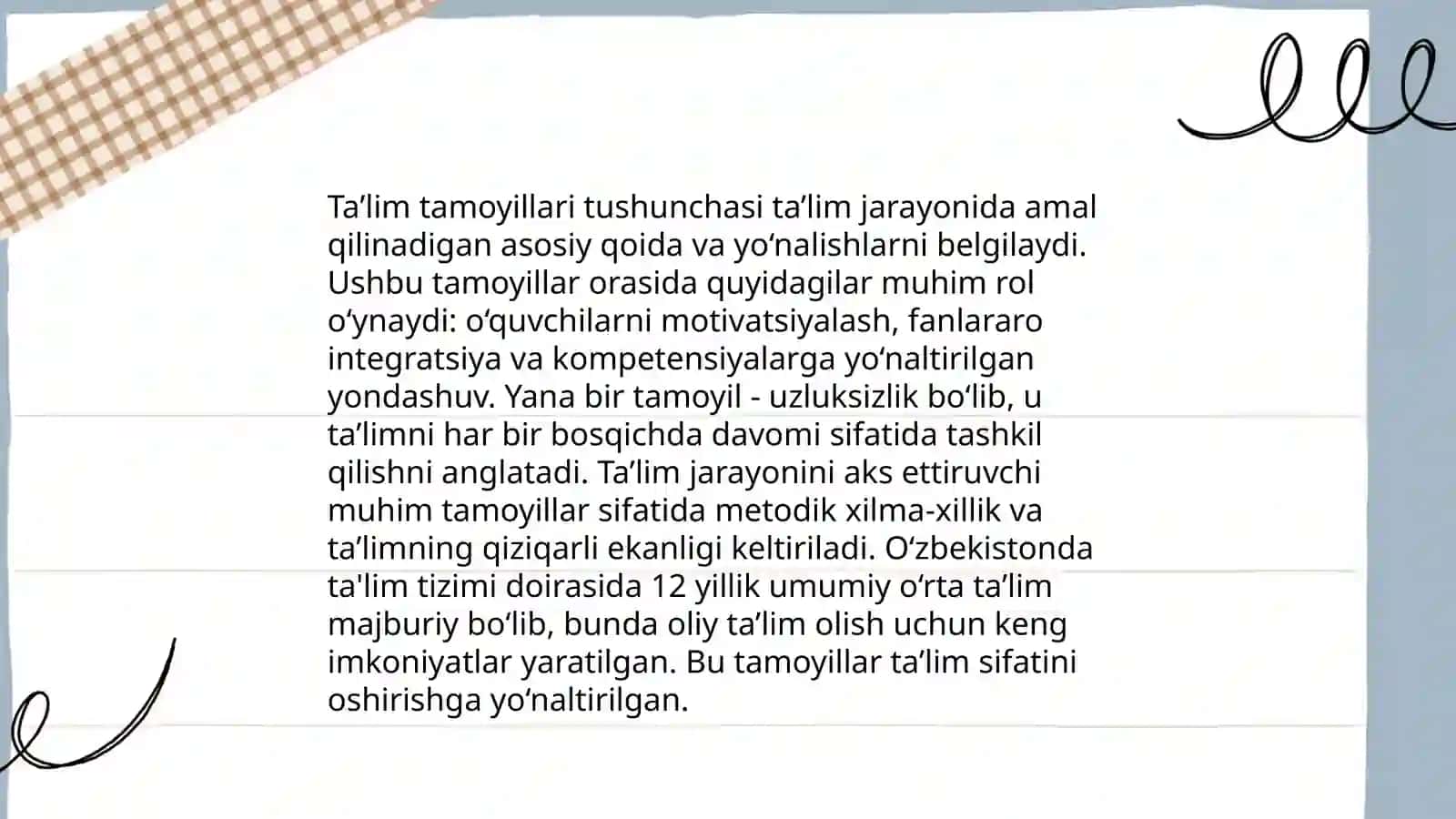 Ta’lim tamoyillari va qoidalari 4