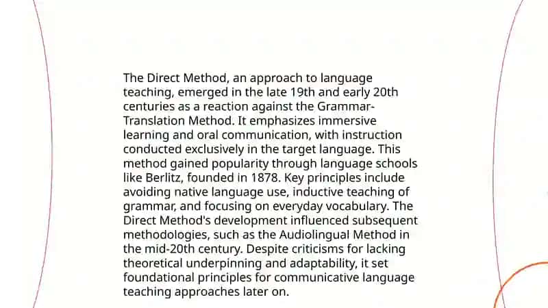 The short history and developing levels of teaching a foreign language method 4